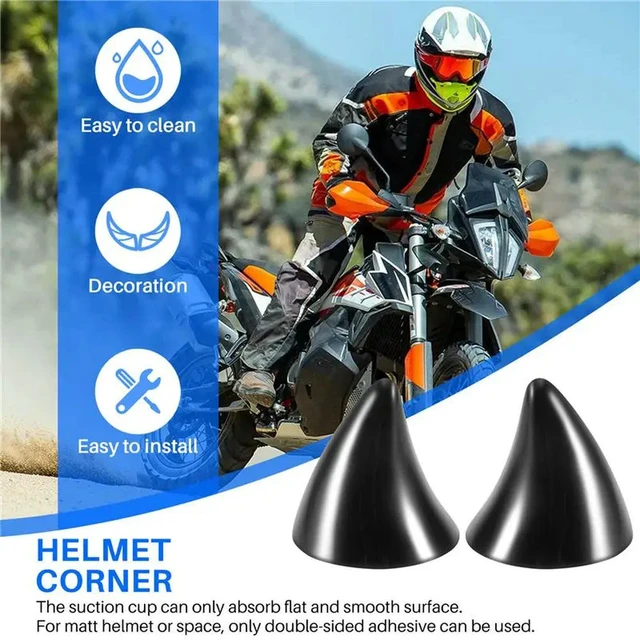Alt view image 2 of 3 - Motorcycle Helmet Corner Horn Decoration Accessories Resilient Suction Cup Soft Horn Decoration Headwear