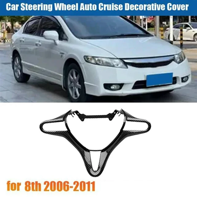 Main image of 78540-SVA-A01ZA Car Steering Wheel Auto Cruise Cover For Honda Civic 8Th 2006-2011 Audio Radio Switch Buttons Frame