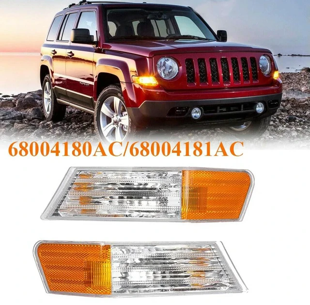Main image of Front LED Fog Lights Lamps Turn Signal Light For Jeep Patriot 2007-2014