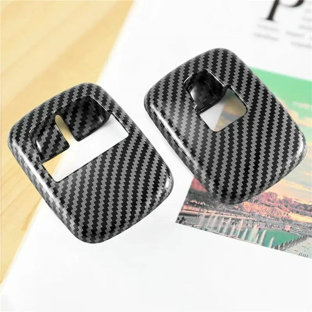 Alt view image 2 of 3 - 2 PCS Car Carbon Fiber Window Lift Switch Button Cover Trim Sticker For Benz 453 Fortwo Forfour 2015+ Accessories