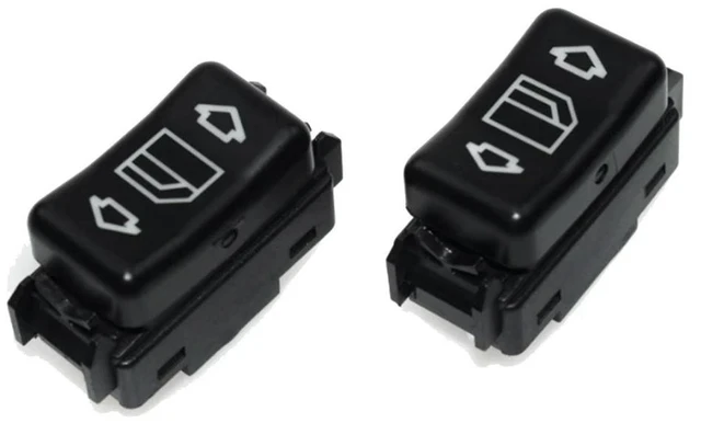 Main image of Front Rear Left Right 1 Button Power Window Control Switch For Mercedes W124 W126 W201 1248204510 1248204610