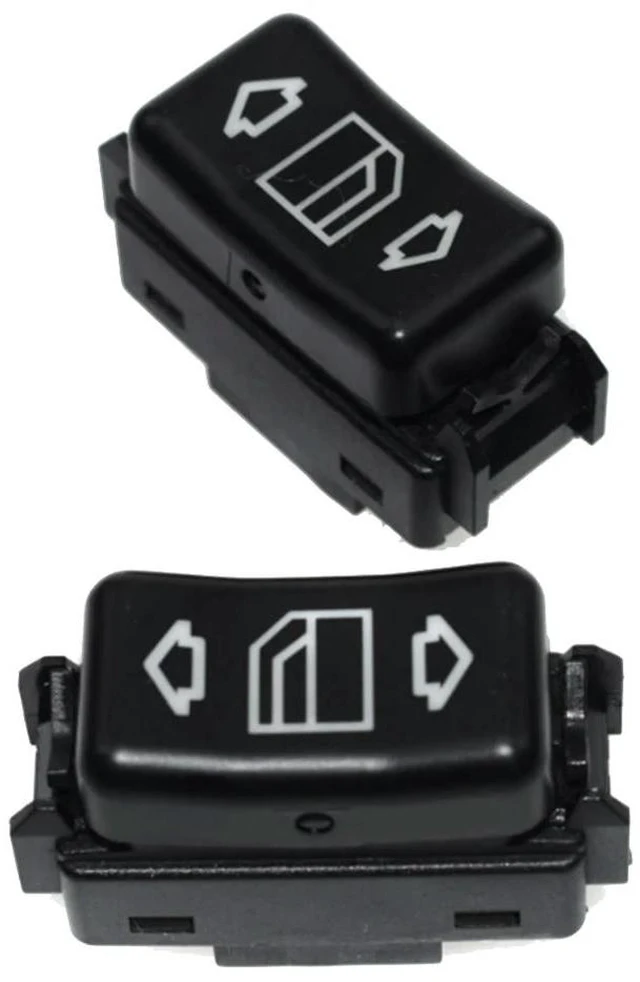 Alt view image 3 of 3 - Front Rear Left Right 1 Button Power Window Control Switch For Mercedes W124 W126 W201 1248204510 1248204610