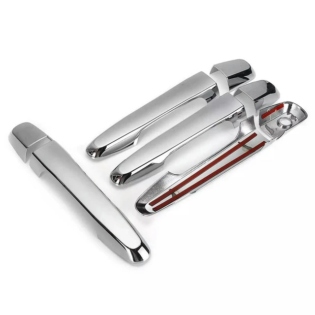 Alt view image 3 of 3 - 8Pcs Chrome Door Handle Cover Trim For Triton L200 ML MN MQ 2005-2017 Cover Accessories Trim
