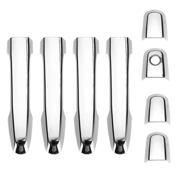 Alt view image 2 of 3 - 8Pcs Chrome Door Handle Cover Trim For Triton L200 ML MN MQ 2005-2017 Cover Accessories Trim