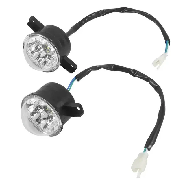 Alt view image 2 of 3 - 2Pcs 12V LED ATV Front Headlight 125Cc 150Cc 250Cc 300Cc Headlights For Chinese Taotao JCL Baja Yamoto Kazuma Roketa