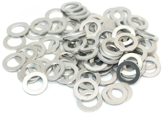 Alt view image 3 of 3 - 100PCS 90471-PX4-000 Transmission Oil Drain Plug Washers For Honda For Acura