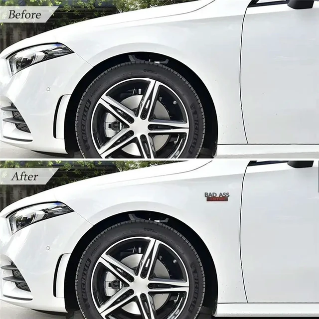 Alt view image 2 of 3 - 1 Piece Car Bad Edition Emblem, 3D Fender Badge Decal Parts Car Sticker Accessories For Tailgate Front Hood Trunk ,Black