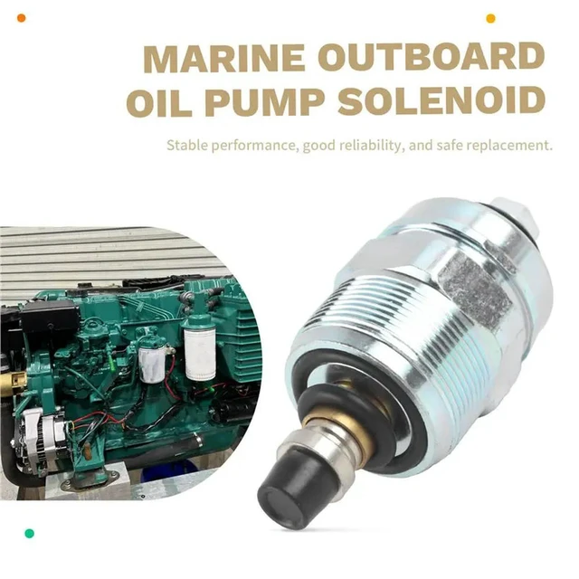 Alt view image 3 of 3 - 876614 Marine Outboard Diesel Oil Pump Solenoid Valve For Volvo Penta