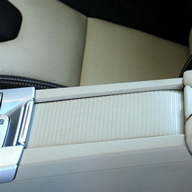 Alt view image 3 of 3 - 39868873 Car Center Console Water Cup Holder Roller Blind Drink Holder Decorative Plate For Volvo S60 XC60 Beige Replace