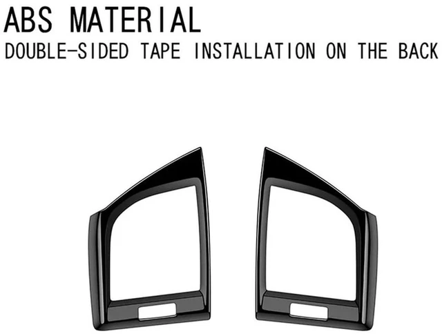 Alt view image 2 of 3 - For Toyota Alphard 40 Series 2023+ RHD Bright Black Dashboard Air Condition Vent Outlet Cover Trim Frame Sticker Parts