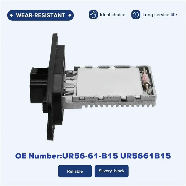 Alt view image 2 of 3 - UR56-61-B15 UR56 61 B15 UR5661B15 Blower Motor Resistor Replacement Part For Mazda BT-50