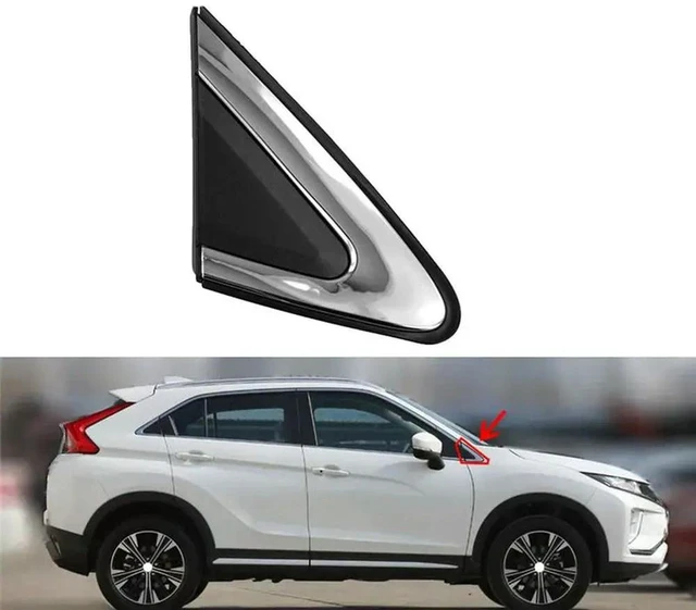 Alt view image 2 of 3 - For Eclipse Cross 2018-2021 Side Mirror Triangle Fender Corner Cover Triangle Window Garnish Panel