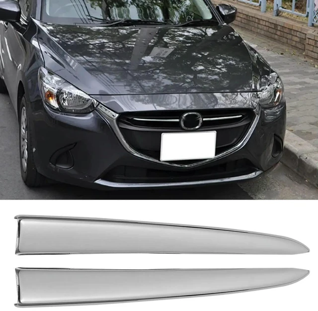 Main image of Car Front Grille Grill Cover Trim Molding For Mazda 2 Demio 2015-2017 DJ DL Mazda2 Hatchback Sedan Styling