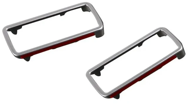 Alt view image 3 of 3 - 2PCS Car Trailer Tow Hook Hole Trim Frame For Land Rover Defender 90 110 2020-2023 Trailer Hitch Decor Sticker Cover Accesso