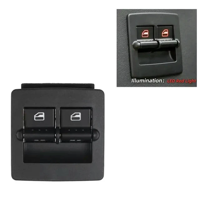 Alt view image 2 of 3 - Power Window Switch Button Window Regulator For VW Beetle 1998 Window Glass Lift Switch 1C0959855A 1C0959527A