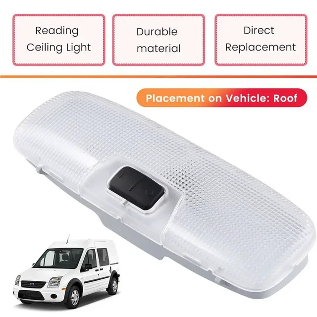 Alt view image 3 of 3 - Car Dome Light Interior Reading Lamp Front Ceiling Lamps 1531183 For Ford Transit Connect 2014