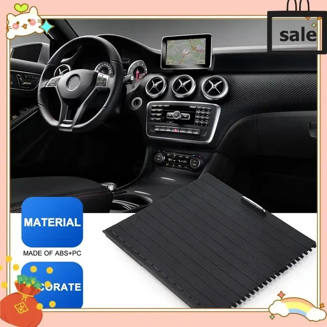 Alt view image 2 of 3 - Car Center Console Shutters Cup Holder Slide Roller Blind Cover For Mercedes Benz Ml/Gl/Gle/Gls Class W166 W292 2012-2018