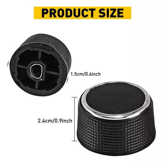 Alt view image 3 of 3 - 12 Pcs Rear Radio Audio Volume Control Knob Dial Tuner For Chevy Tahoe 07-13 22912547 Radio Repair Kit