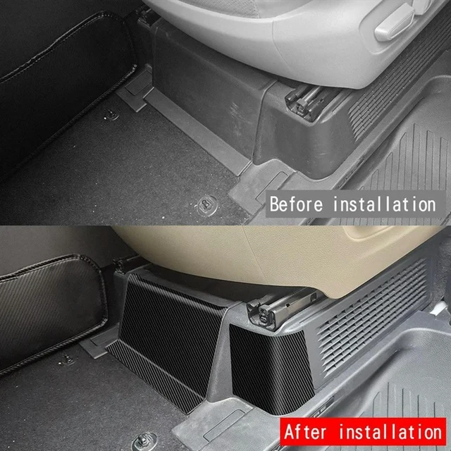 Main image of Car Front Seat Base Leather Anti-Kick Panel Trim Stickers For Toyota ALPHARD/VELLFIRE 40 Series 2023+