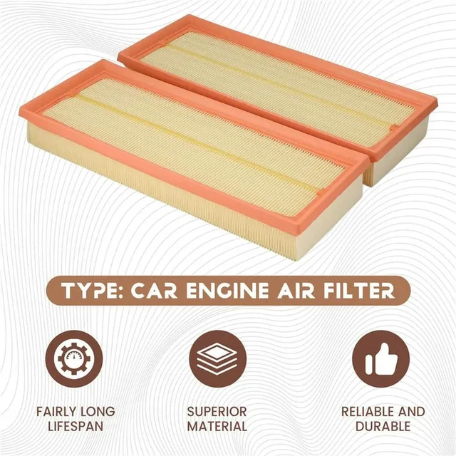 Alt view image 2 of 3 - Engine Air Filter For Mercedes Benz W211 W212 E320 E300 E350 E500 E550 C300 2730940404