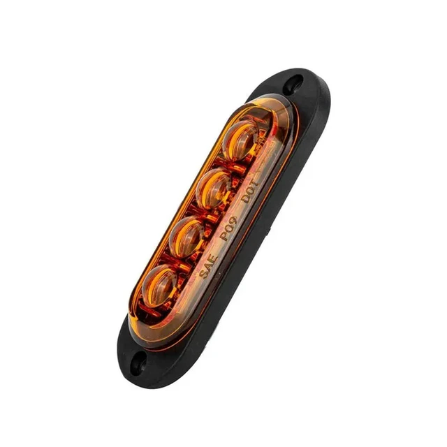 Alt view image 3 of 3 - 10Pcs 12V-24V 4LED Car Side Marker Lights Turn Signal Lights Side Indicator Lights Taillight For Trailers Trucks Parts Yello