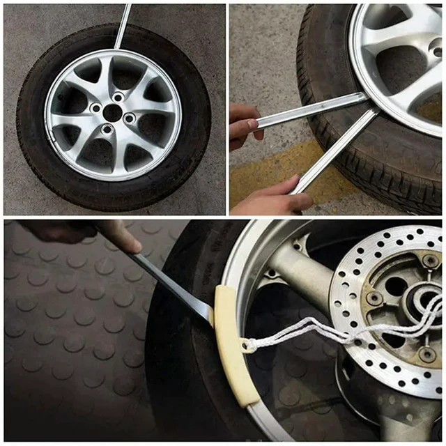 Alt view image 2 of 3 - 4X Motorbike Car Tire l Remover Car Bike Tire Changing Lever Accessories Tool