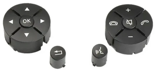 Main image of Car Steering Wheel Switch Cover Trim Control Button Caps For Mercedes Benz C-Class W204 W212 A2048210451 A2048210351