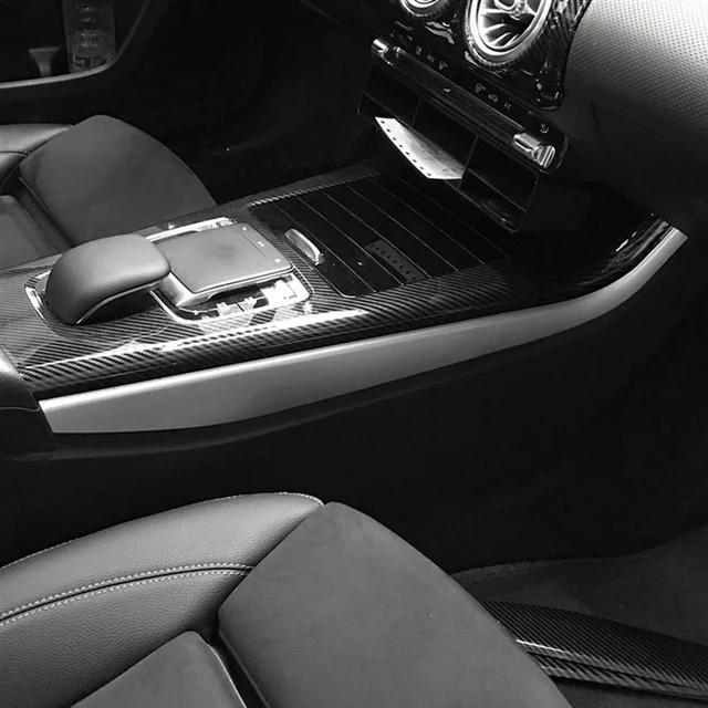 Alt view image 3 of 3 - Car Console Panel Side Decorative Trim Cover Stickers For Mercedes Benz A CLA Class W177 C118 A180 A200 A220