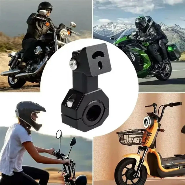 Alt view image 2 of 3 - Motorcycle Spotlight Holder With Mini Bar Clamp Kits, Adjustable Light Bar Mounts For Motorcycles