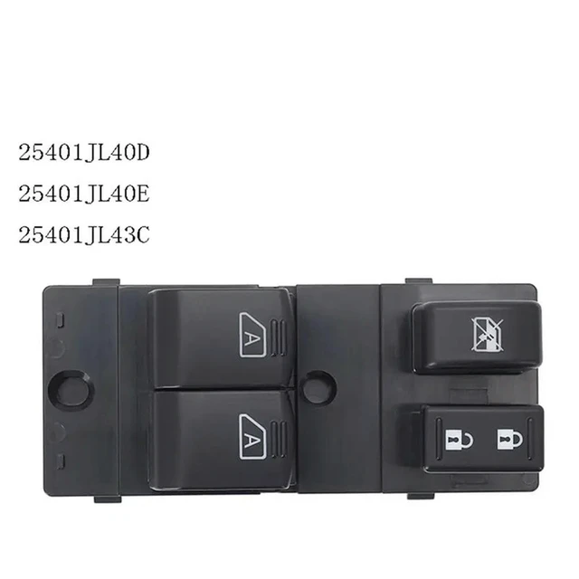 Alt view image 2 of 3 - For Infiniti G37 Q60 2008-2015 25401JL40D 25401JL40E 25401JL43C Power Window Control Switch Glass Lift Switch Button