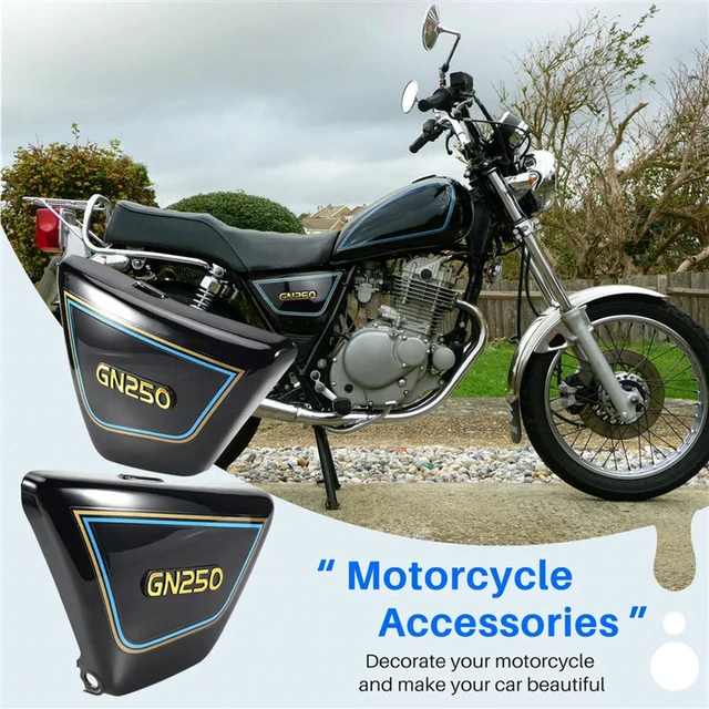 Alt view image 2 of 3 - 1 Pair Right & Left Frame Side Covers Panels For Suzuki Motorcycle Parts Gn 250 Gn250 Gn250 Motorcycle Parts