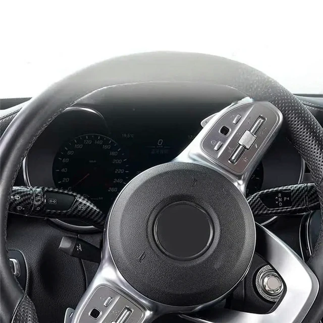 Alt view image 2 of 3 - For Vito C200 E-Class GLC GLK GLA CLA Interior Modified Cruise Lever Wiper Shift Lever Decoration Frame