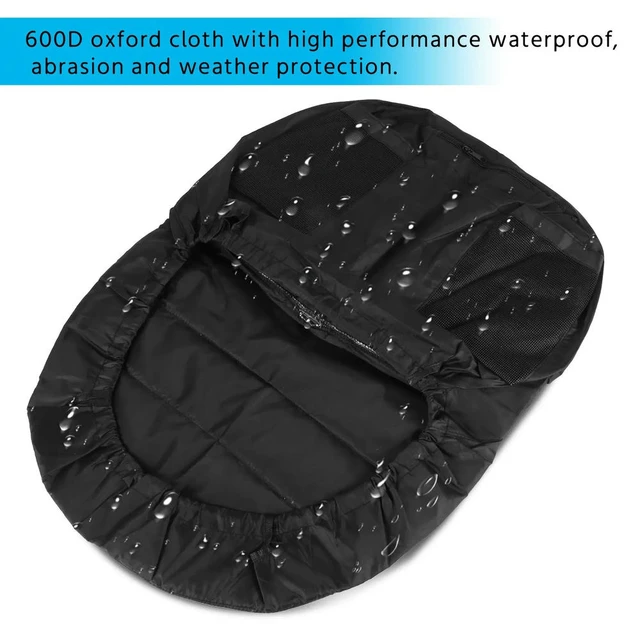 Alt view image 3 of 3 - Universal Riding Lawn Mower Tractor Seat Cover Padded Comfort Pad Pouch Medium