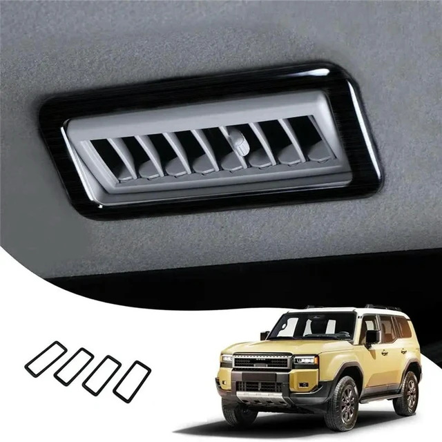 Alt view image 2 of 3 - Rear Upper Air Vent Outlet Cover Trim For Toyota Land Cruiser 250 Prado LC250 2024 Accessories