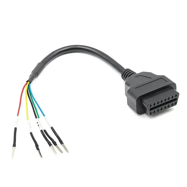 Alt view image 3 of 3 - 5X 16 Pin OBD OBD2 Female K Line CAN Line Jumper Tester Connector Car Diagnostic Extension Cable Cord Pigtail