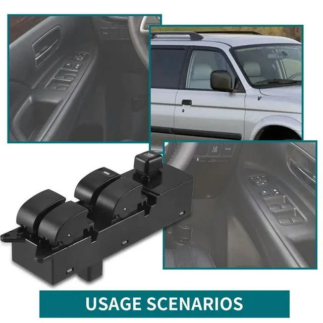 Alt view image 2 of 3 - Car Window Driver Side Main Switch LHD For Pajero Montero III 3 Lancer Triton L200 Sport Grandis MR587942