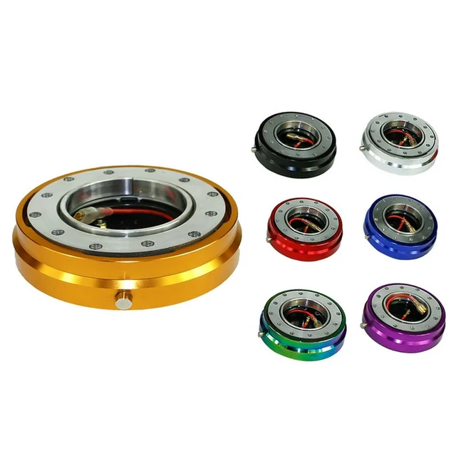 Alt view image 3 of 3 - Universal Car Racing Thin Version Steering Wheel Quick Release Kit