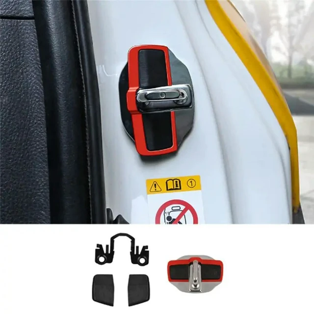 Alt view image 3 of 3 - 1Set Car TRD Door Stabilizer Door Lock Protector Latches Stopper Covers For Toyota All Series Land Cruiser Alphard Accessori