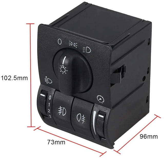 Main image of Auto Main Light Switch Headlight Fog Lamp Main Light Switch Control 6240097 90437440 For Opel Astra G Zafira A
