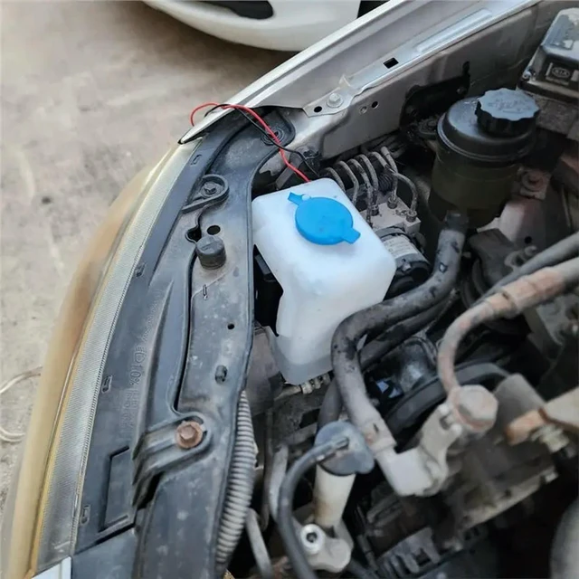 Alt view image 3 of 3 - Car Windshield Washer Fluid Reservoir Tank Bottle With Universal Pump Kit 99300 Accessories