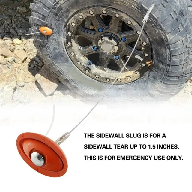 Alt view image 2 of 3 - 2X Tire Puncture Repair Kit, Quick Tire Repair Tool For ATV SXS Lawnmower Tractor RZR Talon KRX