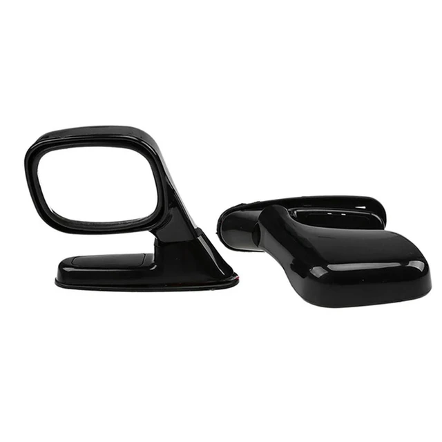 Alt view image 2 of 3 - 2Pcs Universal Hood Side Rear View Mirror Auto Exterior Adjustable Reflector SUV Truck Black Accessories