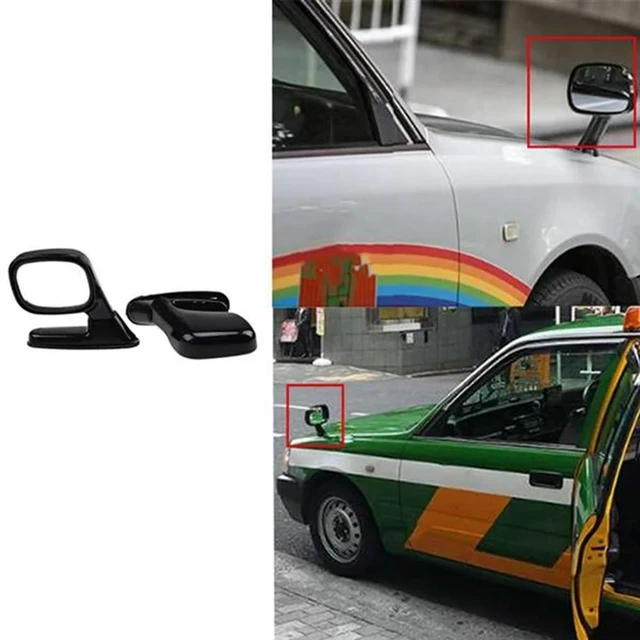 Main image of 2Pcs Universal Hood Side Rear View Mirror Auto Exterior Adjustable Reflector SUV Truck Black Accessories