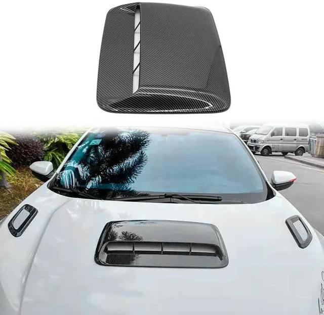 Main image of Car Universal Hood Vent Air Outlet Cover For Infiniti Mazda Tesla Hood Scoop Air Flow Intake Vent Cover