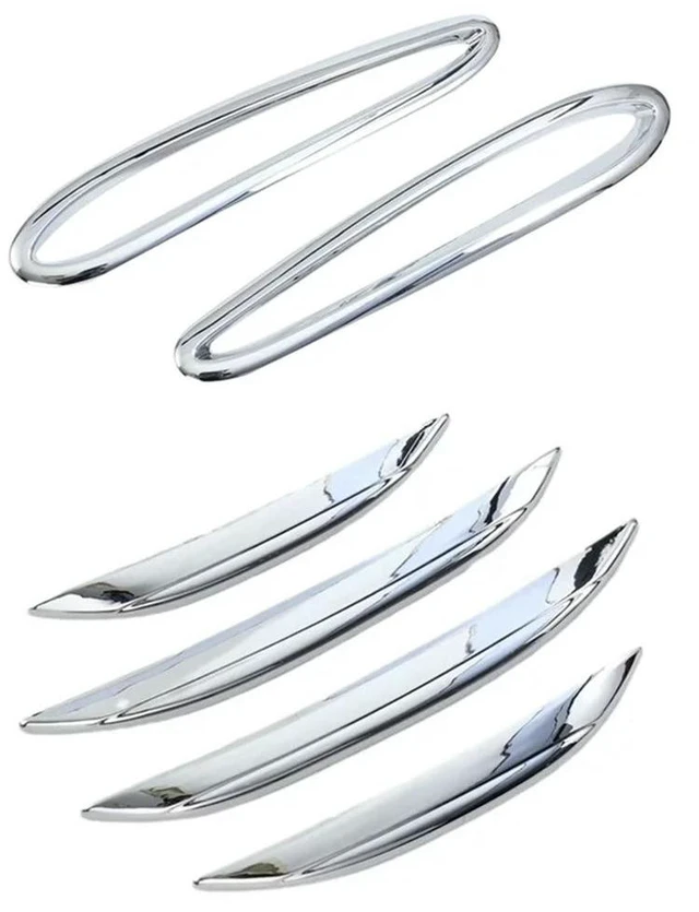 Main image of Car Front Rear Fog Light Lamp Eyebrow Frame Trim Cover Sticker For Mercedes Benz GLC Class X254 2023 Car Supplies Parts (Sil