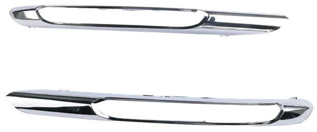 Main image of 2Pcs Front Bumper Fog Light Grille Chrome Trim Molding Left Right For Mercedes Benz W212 09-12 2128851574 2128851674