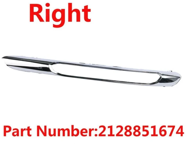 Alt view image 3 of 3 - 2Pcs Front Bumper Fog Light Grille Chrome Trim Molding Left Right For Mercedes Benz W212 09-12 2128851574 2128851674