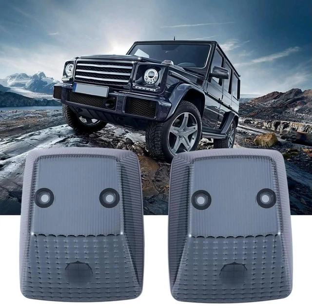 Main image of Car Gloss Black Front Turn Signal Lamp Lenses For Mercedes Benz W463 G-Class G500 G550 G55 G63 G65 1986-2018 A4638260057