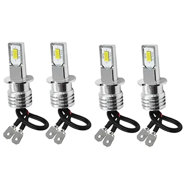 Alt view image 3 of 3 - 8Pcs H3 Super Bright LED Headlight Fog Light Driving Lamp Bulb Kit 6000K White 10W