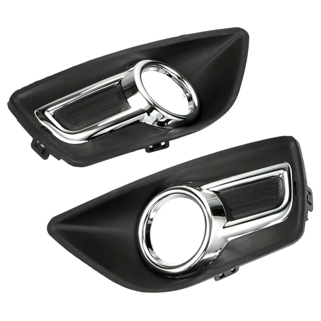 Alt view image 2 of 3 - 1 Pair For Citroen C4 2008-2011 Chrome Front Bumper Fog Lamp Light Cover Front Fog Lamp Frame